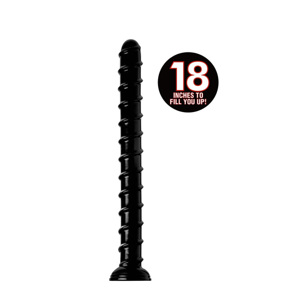 Hosed 18 Inch Swirl Thick Anal Snake - Royal Sins