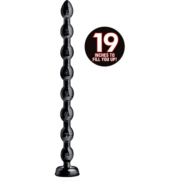 Hosed 19 Inch Beaded Anal Snake - Royal Sins