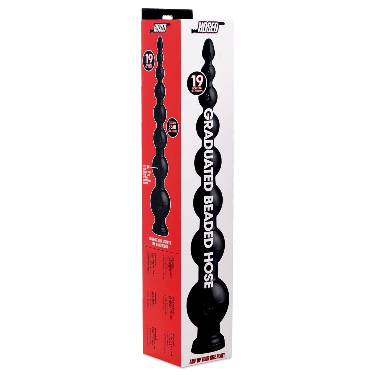 Hosed 19 Inch Graduated Bead Anal Snake - Royal Sins