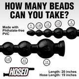 Hosed 19 Inch Graduated Bead Anal Snake - Royal Sins