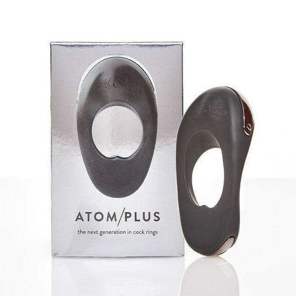 Hot Octopuss Atom Plus Rechargeable Vibrating Cock Ring Black - Royal Sins