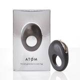 Hot Octopuss Atom Rechargeable Vibrating Cock Ring Black - Royal Sins