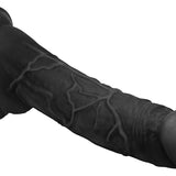 Hung Harry 11.75 Inch Dildo with Balls - Black - Royal Sins