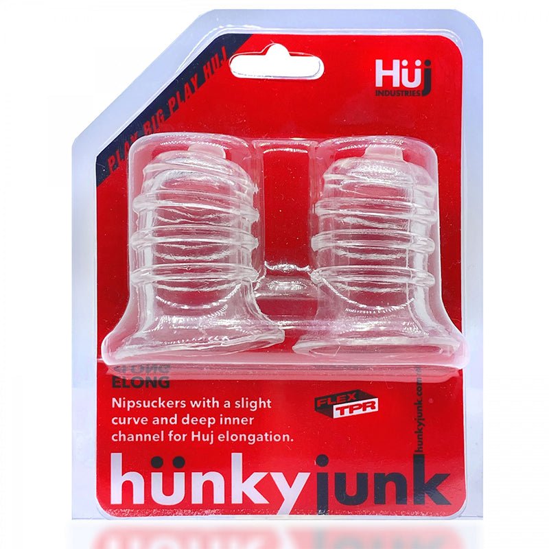 hunkyjunk ELONG Wide - Base Nipsucker Clear - Royal Sins
