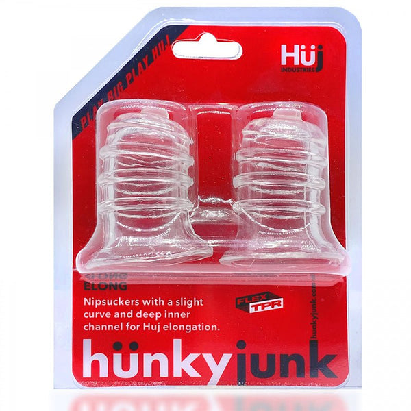 hunkyjunk ELONG Wide - Base Nipsucker Clear - Royal Sins