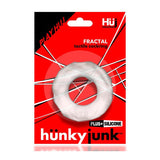 Hunkyjunk Fractal Tactile Cockring Clear Ice - Royal Sins