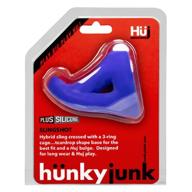 Hunkyjunk SLINGSHOT 3 - ring teardrop cobalt - Royal Sins