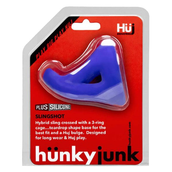 Hunkyjunk SLINGSHOT 3 - ring teardrop cobalt - Royal Sins