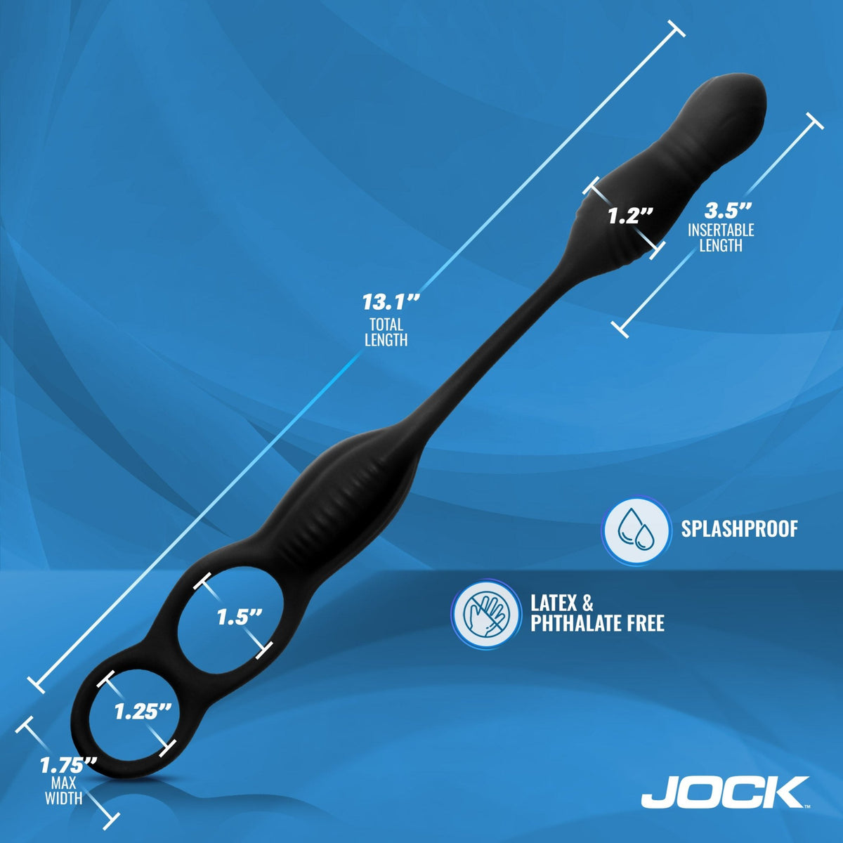 Hyper Thrusting and Vibrating Anal Plug with C - Ring - Royal Sins