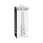 Icicles No. 2 Beaded 8.5 in. Glass Dildo Clear - Royal Sins