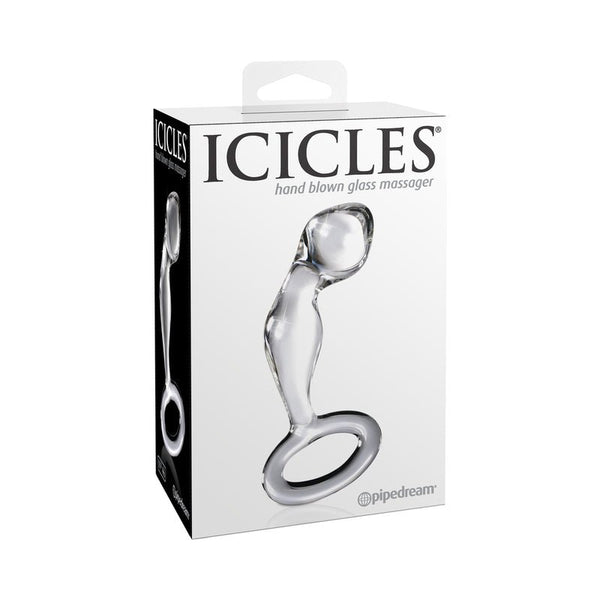 Icicles No. 46 Glass Prostate Massager 3.5 in. Clear - Royal Sins