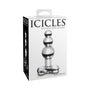 Icicles No. 47 Beaded 4 in. Glass Anal Plug Clear - Royal Sins