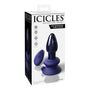 Icicles No. 85 Rechargeable Remote - Controlled Vibrating Anal Plug With Suction Cup Blue - Royal Sins