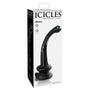 Icicles No. 87 Curved Glass G - Spot Massager With Suction Cup Black - Royal Sins
