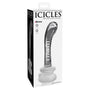 Icicles No. 88 Curved Glass G - Spot Massager With Suction Cup Clear - Royal Sins
