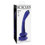 Icicles No. 89 Curved Glass G - Spot Massager With Suction Cup Blue - Royal Sins