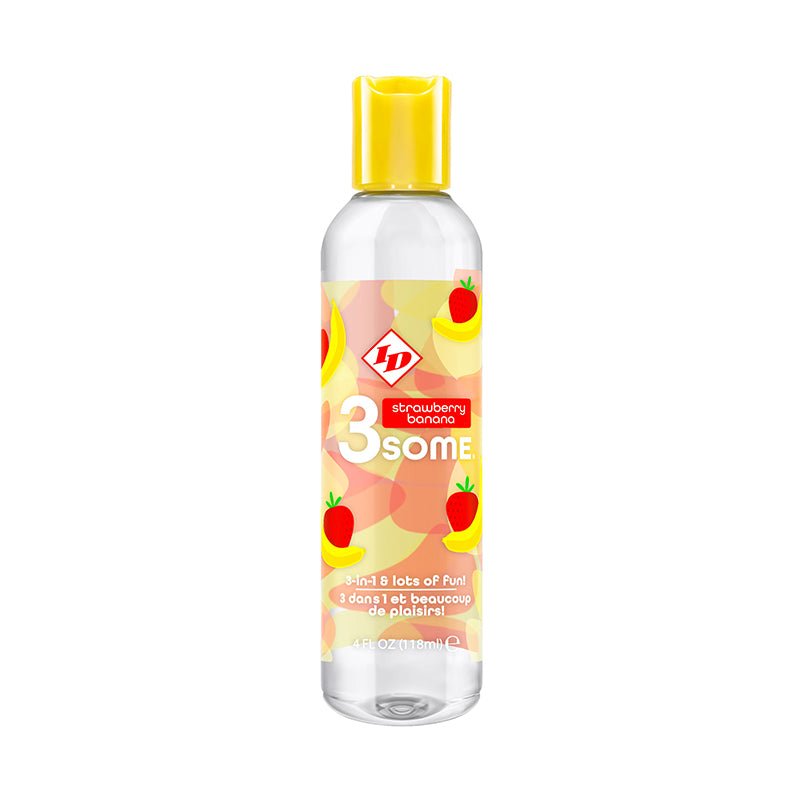 ID 3some Strawberry Banana Water - Based Lube - Royal Sins