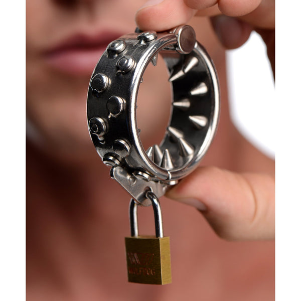 Impaler Locking CBT Ring with Spikes - Royal Sins