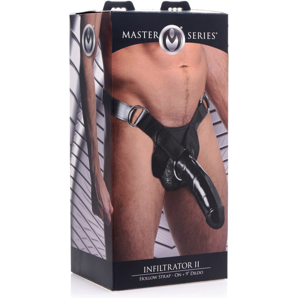 Infiltrator II Hollow Strap - On with 9 Inch Dildo - Royal Sins