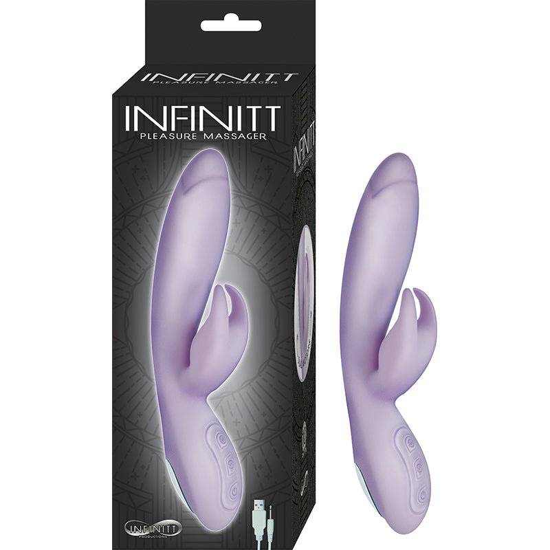 Infinitt Pleasure Massager Dual Motor 10 Function Waterproof Lavender - Royal Sins