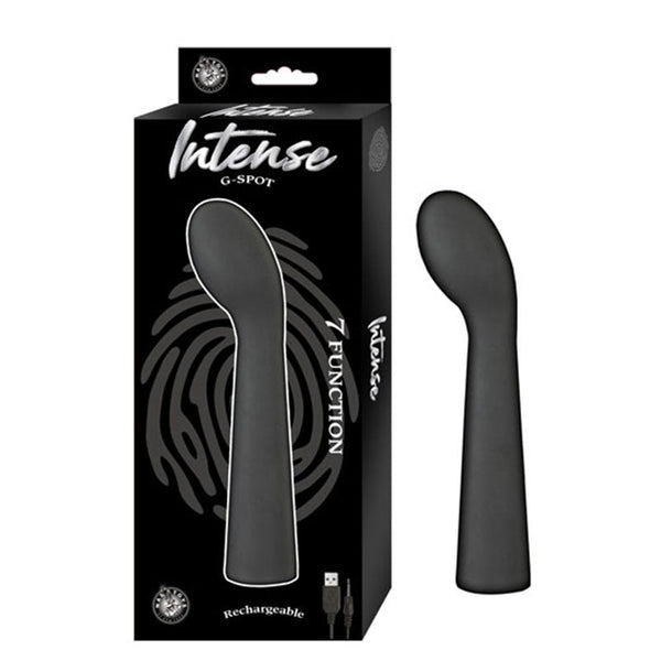 Intense G Spot 7 Function Rechargeable Silicone Waterproof Black - Royal Sins