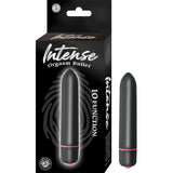 Intense Orgasm Bullet 10 Function Waterproof Black - Royal Sins