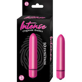 Intense Orgasm Bullet 10 Function Waterproof Pink - Royal Sins