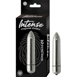 Intense Orgasm Bullet 10 Function Waterproof Silver - Royal Sins