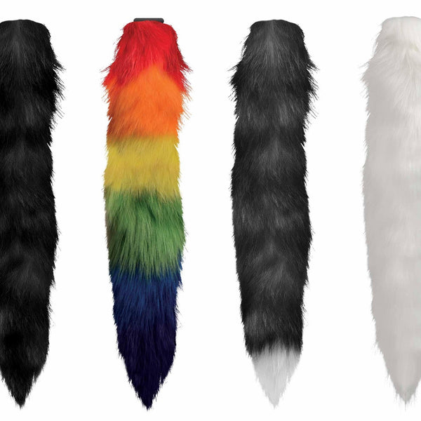 Interchangeable Black and White Fox Tail - Royal Sins