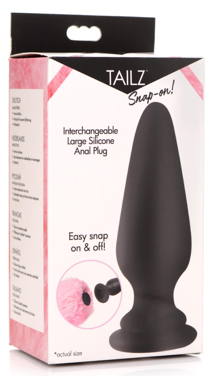 Interchangeable Silicone Anal Plug - Large - Royal Sins