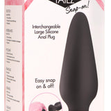 Interchangeable Silicone Anal Plug - Large - Royal Sins