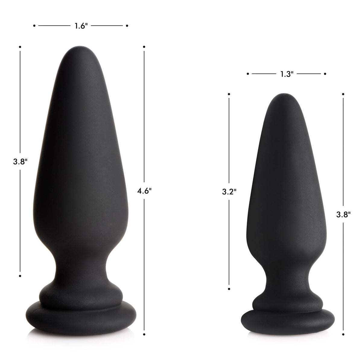 Interchangeable Silicone Anal Plug - Small - Royal Sins