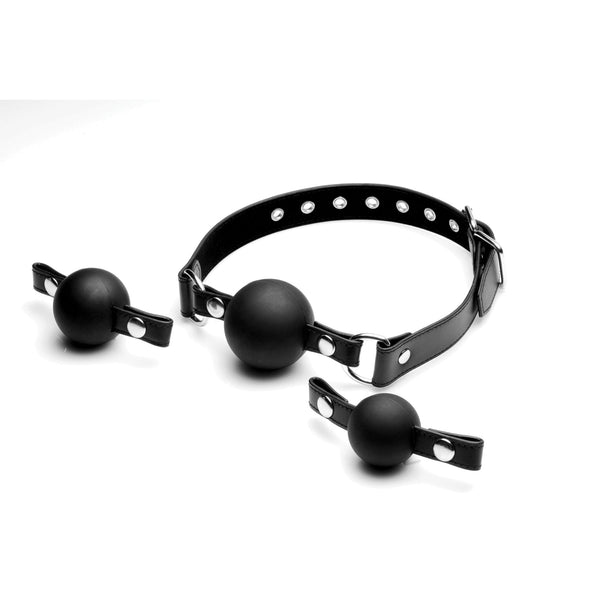 Interchangeable Silicone Ball Gag Set - Royal Sins