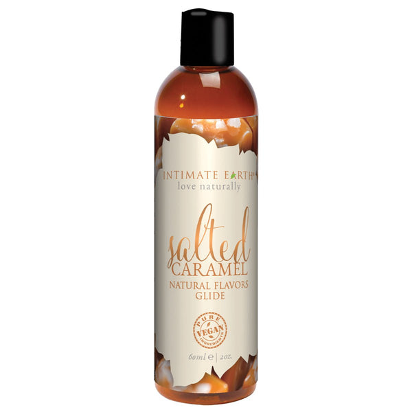 Intimate Earth Flavored Glide - Salted Caramel 2oz - Royal Sins