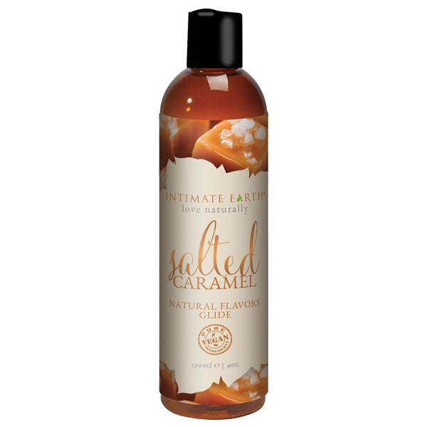 Intimate Earth Flavored Glide - Salted Caramel 4oz - Royal Sins