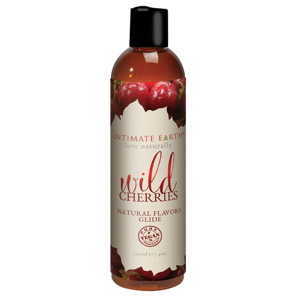 Intimate Earth Flavored Glide - Wild Cherries 4oz - Royal Sins