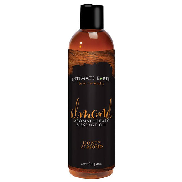 Intimate Earth Honey Almond Aromatherapy Massage Oil 4 oz. - Royal Sins
