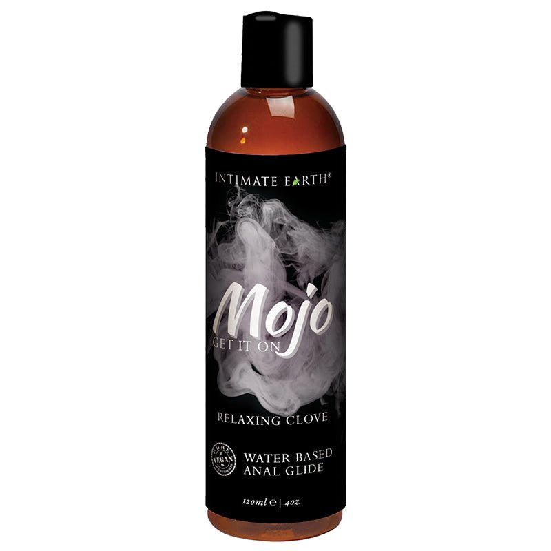 Intimate Earth Mojo Relaxing Clove Water Based Anal Glide 4 oz. - Royal Sins
