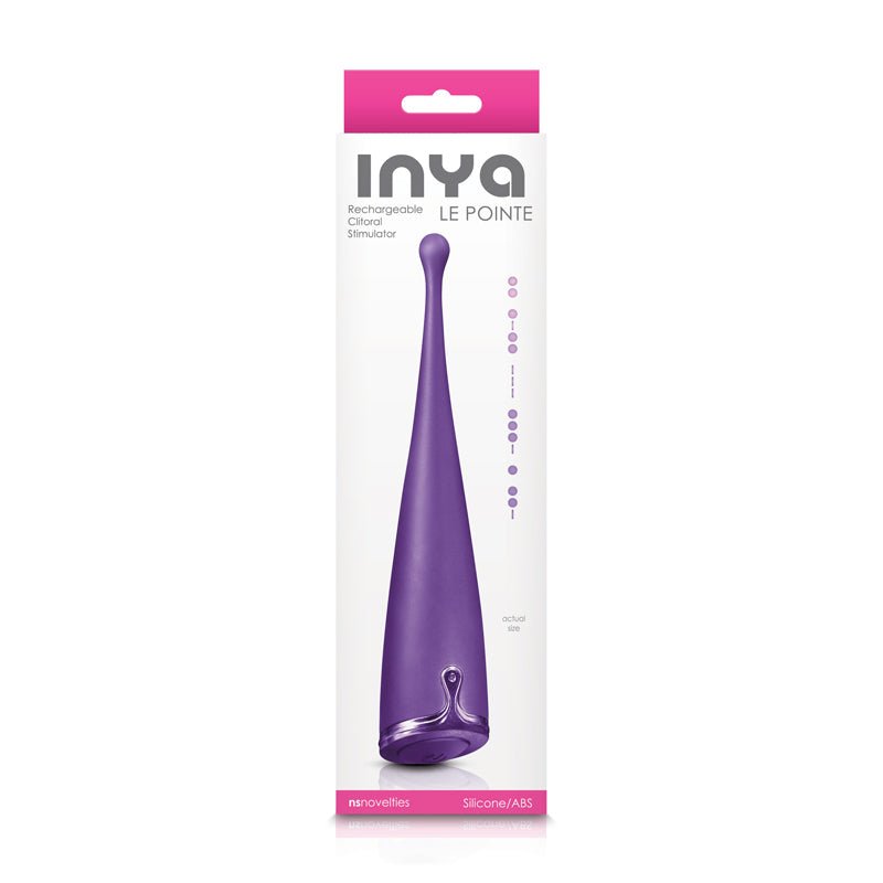 INYA Le Pointe Rechargeable Clitoral Stimulator Purple - Royal Sins