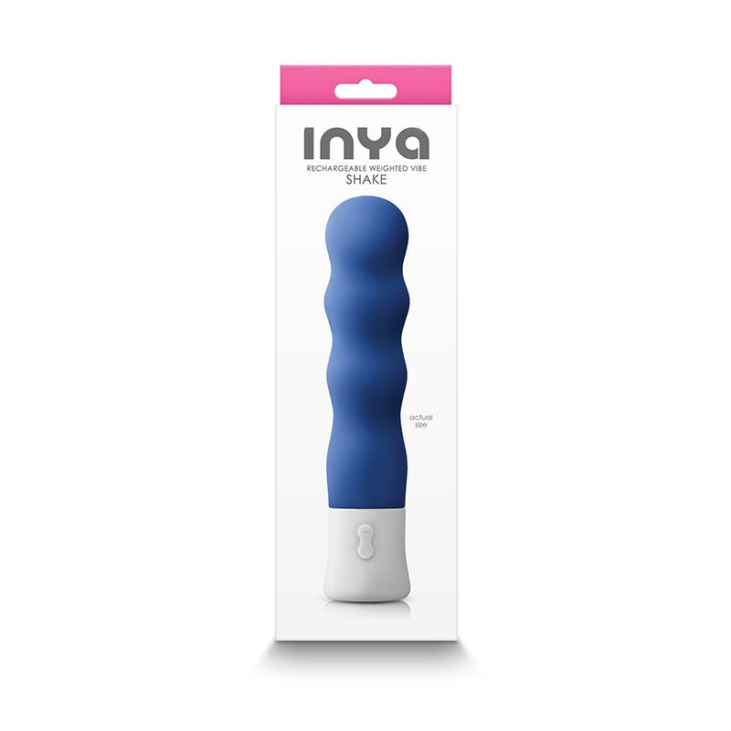 INYA Shake Rechargeable Weighted Vibe Blue - Royal Sins