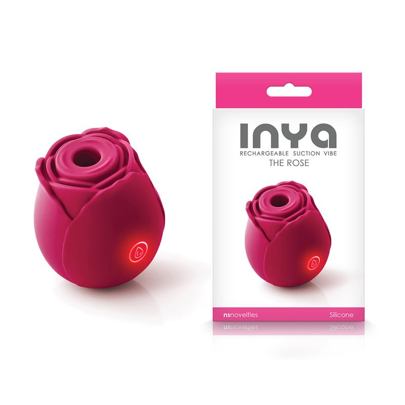 INYA The Rose Rechargeable Suction Vibe Red - Royal Sins