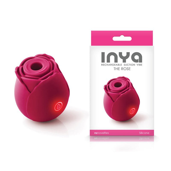 INYA The Rose Rechargeable Suction Vibe Red - Royal Sins
