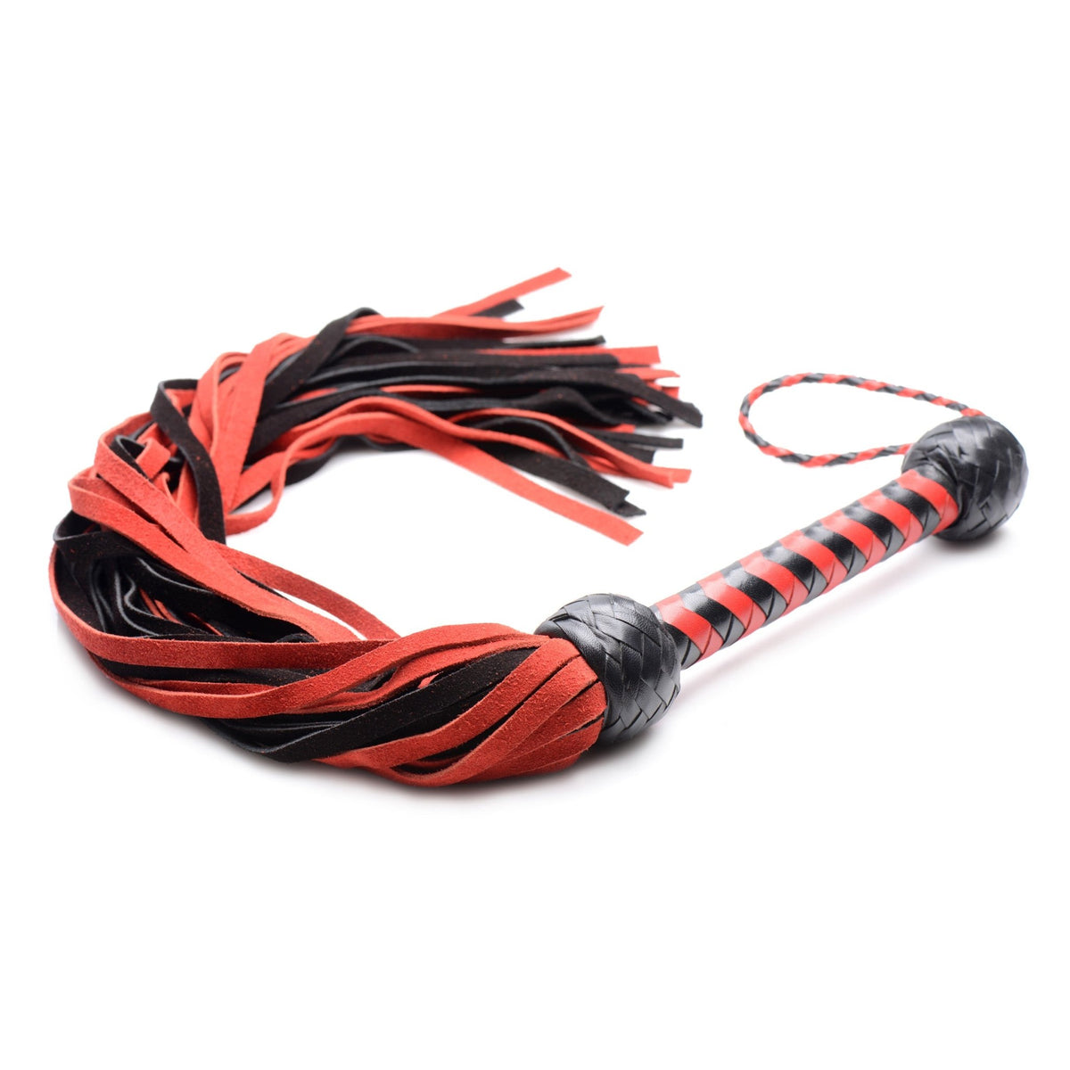 Isabella Sinclaire Black and Red Suede Flogger - Royal Sins