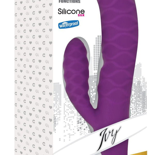 Ivy 20x Wavy Silicone Rabbit Vibe - Purple - Royal Sins