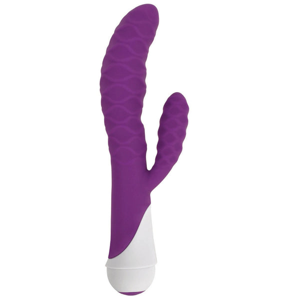 Ivy 20x Wavy Silicone Rabbit Vibe - Purple - Royal Sins