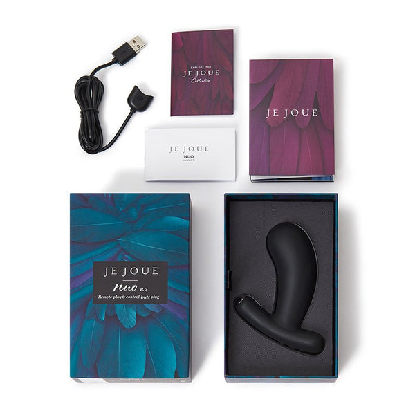 Je Joue Nuo V.2 App - Compatible Anal Plug Black - Royal Sins