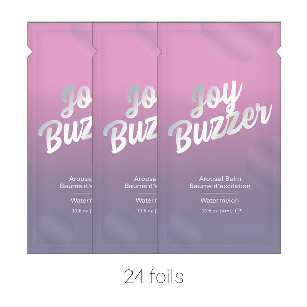 Jelique Joy Buzzer Clitoral Arousal Balm Watermelon (Bulk Pack/24 pcs) .13 oz Foil - Royal Sins