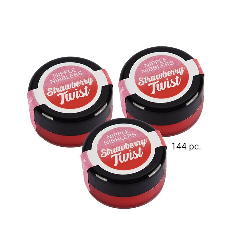 Jelique Nipple Nibbler Cool Tingle Balm Strawberry Twist (Bulk Pack/144 pcs) 3 g - Royal Sins