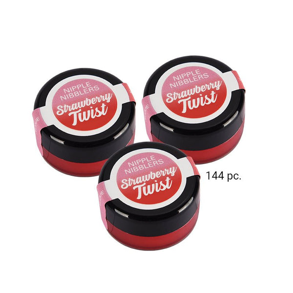 Jelique Nipple Nibbler Cool Tingle Balm Strawberry Twist (Bulk Pack/144 pcs) 3 g - Royal Sins