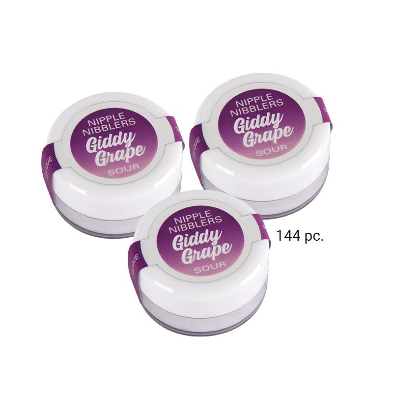 Jelique Nipple Nibbler Sour Tingle Balm Giddy Grape (Bulk Pack/144 pcs) 3 g - Royal Sins